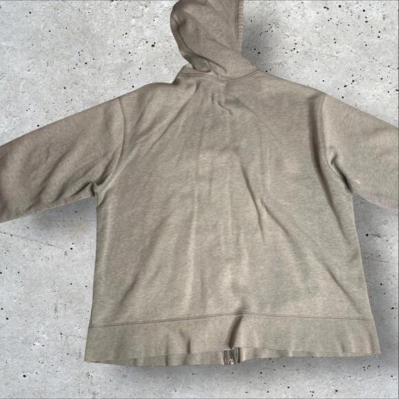 Y2k Old Navy Logo Full Zip Hoodie Gray‎ Hooded Sweatshirt Spell Out Size XL - Picture 4 of 10